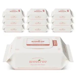 위프리 시그니처 엠보싱 아기물티슈, 85g, 70매, 10팩