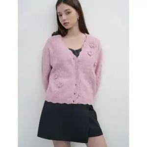 제너럴아이디어 GENERALIDEA 플라워 스캘럽 가디건 PINK WBE3L04510 WBE3L04510PI 328804