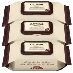 칼미아 오트밀 테라피 클렌징티슈 120매 3팩