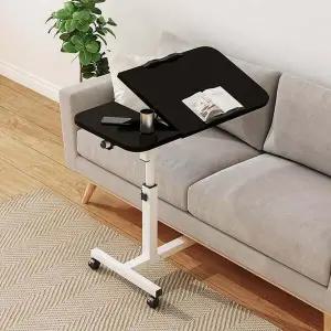 이동식 테이블 블랙 티 탁자 쇼파 각도조절