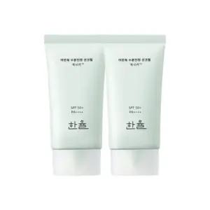 한율 어린쑥 수분진정 선크림 SPF50+ PA++++ 50ml 2개