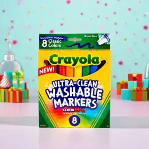 크레욜라 수성 마카 8색 (클래식) 워셔블 미술도구 그림그리기 미술놀이 색칠펜 마커펜