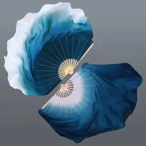 무용 댄스팬 팬베일 너슬 부채 실크 그라데이션 레트로