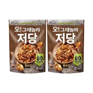 오! 그래놀라 저당 통보리 360g, 2개