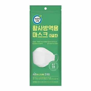 깨끗한나라 황사방역용마스크 KF94 대형3매입 2개