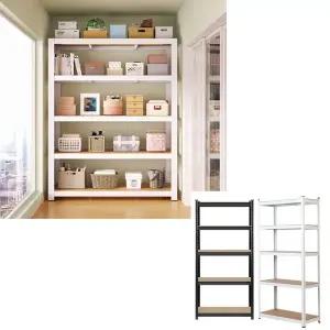 5단 철제선반 조립식 앵글 선반 창고 베란다 무볼트 렉 1200x400x1800