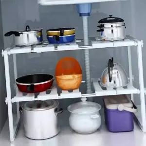 정리대 욕실선반 수납선반 조립형 2단 선반