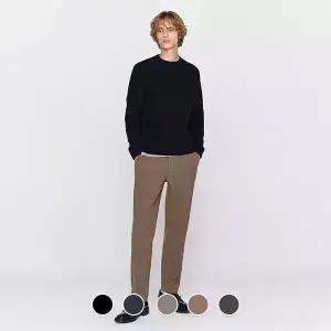 115915 브러시드 테이퍼드 히든밴딩 슬랙스