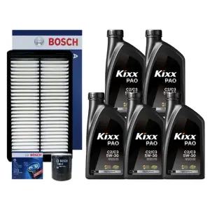 그랜져HG 2.4 하이브리드 엔진오일 세트 (킥스 PAO 5W30 5L + 보쉬 필터 세트)