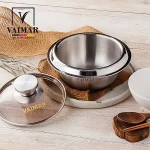 [NS홈쇼핑][바이마르] 히든쉐프 IH스텐 통삼중 가마솥 (16cm) (1~2인용)[35617686]