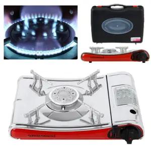 강력한 화력 와이드 넓은 휴대용 버너 가스렌지 407x295mm 오래쓰는 캠핑용