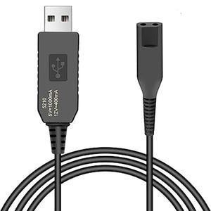 브라운 호환 면도기용 12V USB 고속 충전기 시리즈 9/7/5/3용 교체 충전 어댑터 케이블 여행용 가정용 및