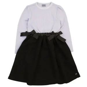 [블루테일](광주신세계)BZ14OP03VI 바이올렛 블랙 배색 원피스