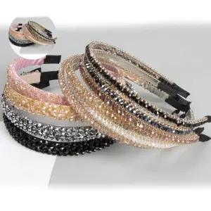 여자 블링 라인스톤 헤어밴드 크리스탈 디자인 머리띠