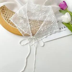 코코비치 쁘띠 스카프 리본 목 가을 봄 레이스 삼각-WFI7STW