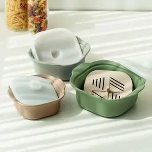 국산 실리콘 전자레인지 계란찜기 이유식 용기 3size