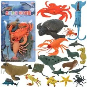 오즈토이 생생자연 바다 생물 피규어 mk-021 어류 생선 오징어 거북이 모형 학습 교구 교재