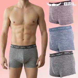오브 버팔로 빅사이즈 남성 드로즈 3매 세트 멜란지 스판 밴드형 사각 팬티 아웃도어 기능성 속옷 2509 95~130호까지