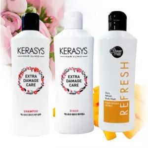 코스픽 애경 케라시스 여행용 패키지 3종(샴푸 린스 바디워시)) 각180ml 목욕용품세트