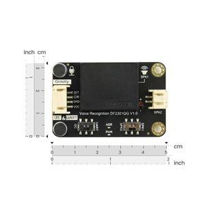 호환 DFRobot Gravity 오프라인 언어 자체 학습 음성 인식 센서 microbit 아두이노 라즈베리 파이 Python E