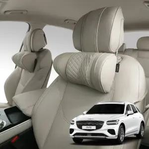 루젠 제네시스 GV70 페이스리프트 목쿠션 차량용 목베개 헤드레스트