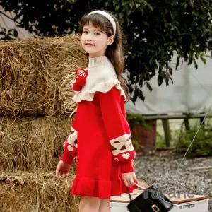 [제이프로젝]레드 크리스마스 하나코 유아 원피스 레드원피스 여아레드옷 크리스마스선물