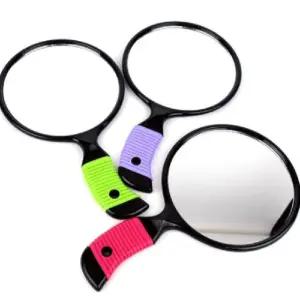 (중) 원형거울 손잡이거울 화장거울 메이크업거울 동 미용실거울 손거울