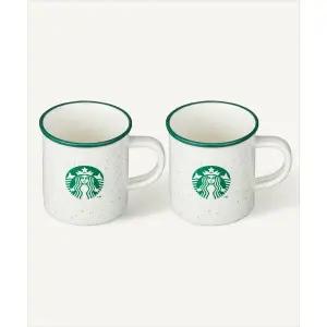 [국내매장판] 스타벅스 그린 사이렌 도트 머그 355ml 2P 세트 1003693 220528