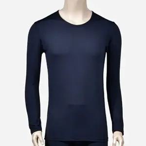 스판 보온 남성 기모 내복상의 - 블랙 홈웨어윗도리 (KYR-WDABC59)