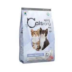 고양이사료 캐츠랑 키튼앤주니어 8kg 어린고양이 캣츠랑 단백질원 90% 이상