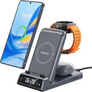 삼성용 충전소 스완스카우트 703S 갤럭시 S25 클래식울트라765 엣지S24 3 버즈 프로3어댑터 충전기 워치