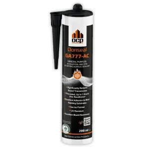 방음용 Donseal GA777-AC 어쿠스틱 콜크 9.5 fl. oz - 도어 창틀 벽 천장 관통 홈 시어터 등을 위한 내구성