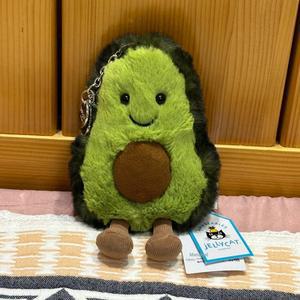 젤리캣 영국 재미있고 귀여운 아보카도 가방 펜던트 가방과 함께 제공되는 젤리캣 아보카도 플러시 키체인 생일 크리스마스 선물