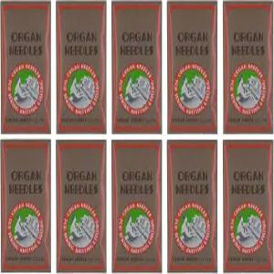 SASEW8012 재봉틀 바늘 바이 오르간 10개 묶음 (100개의 바늘)