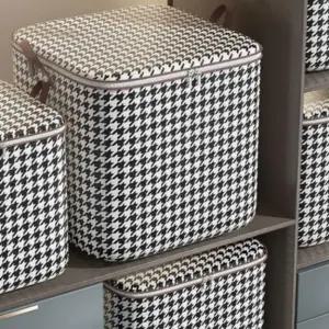 (색상 패턴)다용도 대용량 수납 보관함 이불 옷 정리함 100L