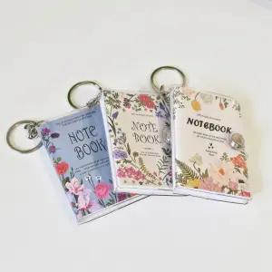 수첩 미니 노트 휴대용 키링 필사노트 플라워 포켓 단어장 똑딱이