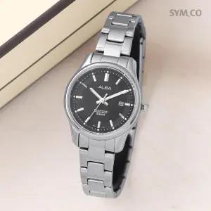 알바 AH7E23X1 모던 심플 블랙 데일리 정장 여자 메탈 시계 d