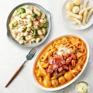 애슐리 토핑듬뿍 로제떡볶이+오리지널 까르보나라 떡볶이 총 4인분