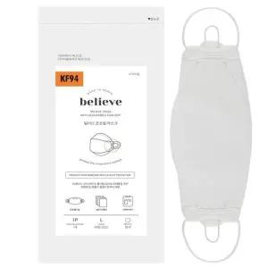 [하프클럽/]방역용 마스크 대형 흰색 KF-94 끈조절 50개 실용형