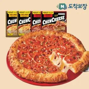 애슐리 크런치즈엣지 피자 4판 트리플치즈 2+페퍼로니2 냉동