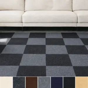 셀프 접착식 카페트 타일 매트 60장 사무실 강아지 미끄럼방지 거실 조각매트 간편시공