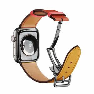 애플워치용  가죽 스트랩 11 10 46mm 울트라 3 밴드 iWatch 9 8 7 45/41mm 6 5 4 SE 44/40mm 고급