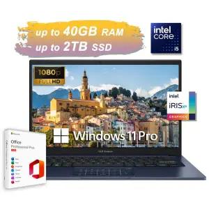 ASUS 노트북 [세금포함] [정품] 2026 Vivobook LAPTOP 랩탑 14 FHD 10-Core Intel i5, Upto 40GB RAM 2TB S