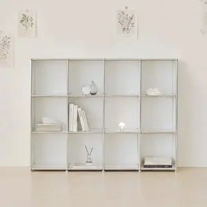 [포스트모던] 발렌 4X3 미드센츄리 낮은 책장 1600 3단 C3