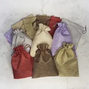 마 주머니 방향제 돌답례품 포장 끈 패브릭 복 18x13cm 답례품 선물