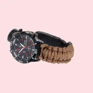 아웃도어 생존 워치 베이지 아웃도어 생조시계 다용도시계 아웃도어시계