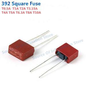 10Pcs 392 정사각형 퓨즈 250V 느린 블로우 T500mA T1A T2A T3.15A T4A T5A T6.3A 8A 10A8.5x4