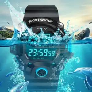 디지털 전자 남성 생활 스포츠 시계 방수 외출 조깅 LED 스포츠시계 LED시계 입대준비물