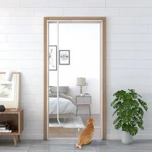 고양이방범창 방충망 울타리 안 고양이합사 분리 방문창 현관펫도어 방묘