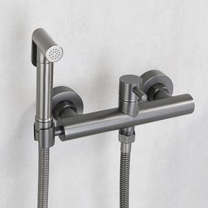 블랙 샤워 비데 수도꼭지 회색 와셔 분무기 솔리드 비데스프레 검정 주둥이 조합